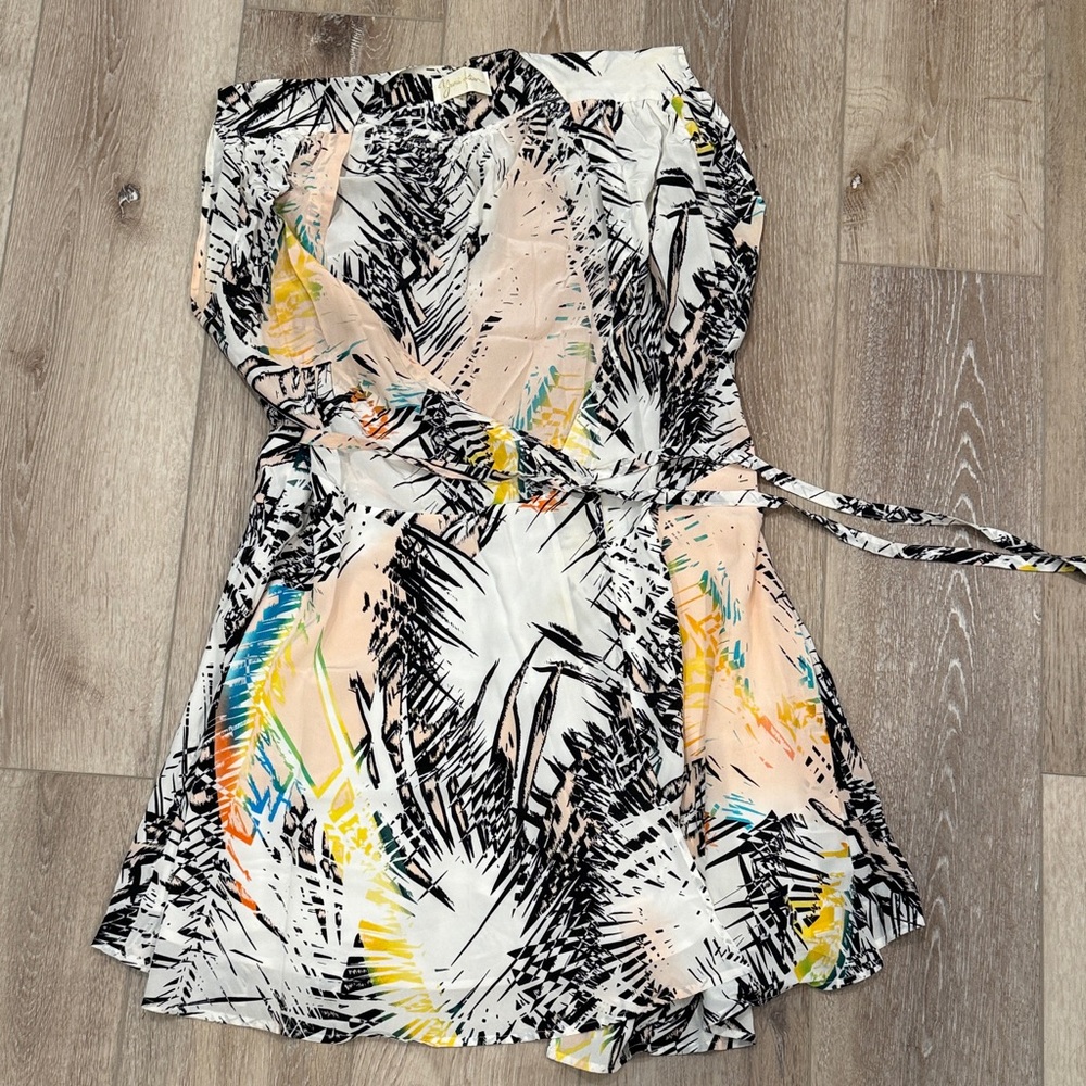 Yumi Kim Black and White Abstract Mini Dress